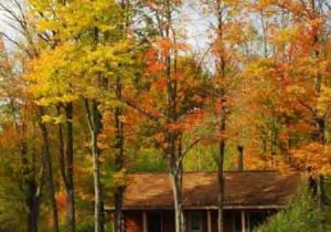 Vermont fall foliage at sterling ridge resort
