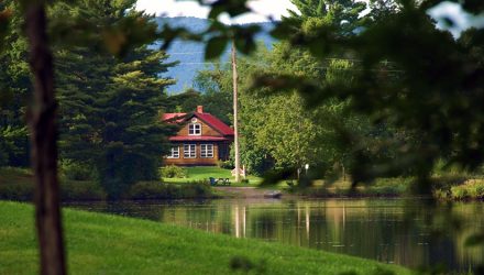 Pond House at Sterling Ridge Resort Vermont Farmhouse